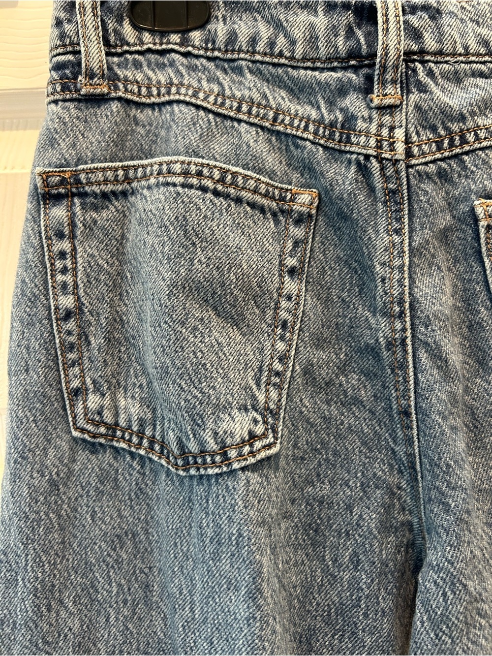 Sincerely Jules Wide Leg Jeans Size 27 Light Wash 100% Cotton High Rise - Picture 5 of 9